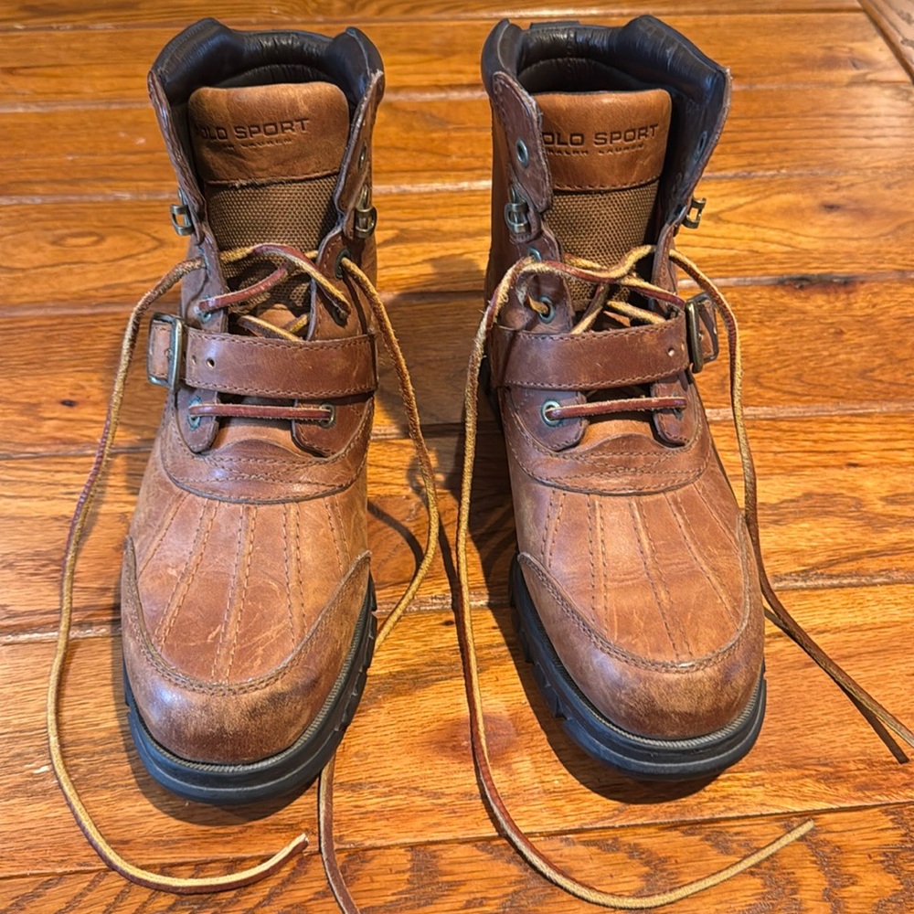 Women’s Lace Up Boots.  Polo Sport by Ralph Lauren.
Size 8  1/2B.